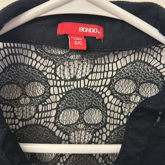 Bongo Women’s Shirt Black/Skull Size Small - Picture 3 of 6